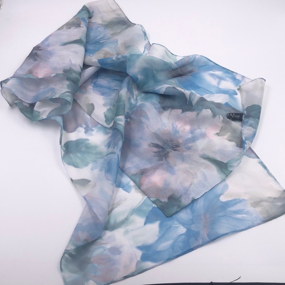 Sheer Floral scarf